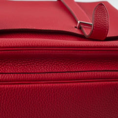 Hermes Steve Bag Clemence Red - R Square Stamp