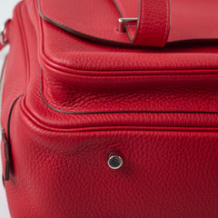 Hermes Steve Bag Clemence Red - R Square Stamp