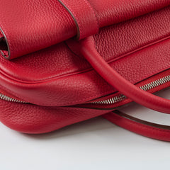 Hermes Steve Bag Clemence Red - R Square Stamp