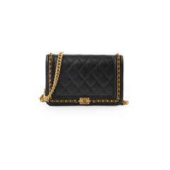Chanel Wallet on Chain WOC Caviar Boy Black Microchipped
