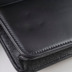 Chanel Wallet on Chain WOC Caviar Boy Black Microchipped