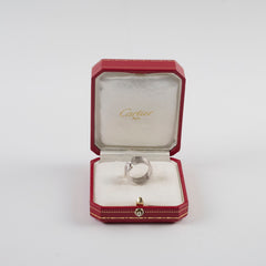 Cartier Double CC White Gold Ring Size 51