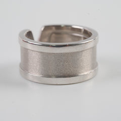 Cartier Double CC White Gold Ring Size 51