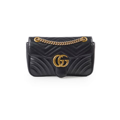 Gucci Medium Marmont Shoulder Bag Black