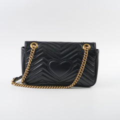 Gucci Medium Marmont Shoulder Bag Black