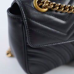 Gucci Medium Marmont Shoulder Bag Black