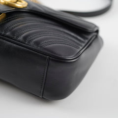 Gucci Medium Marmont Shoulder Bag Black