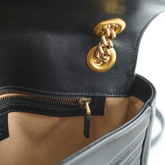 Gucci Medium Marmont Shoulder Bag Black