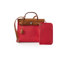 Hermes Herbag 31 Pink/Red - Stamp C