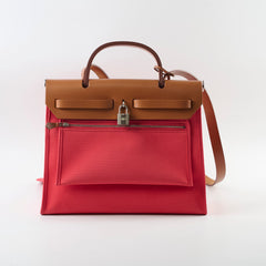 Hermes Herbag 31 Pink/Red - Stamp C