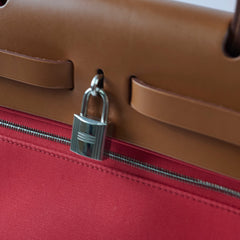Hermes Herbag 31 Pink/Red - Stamp C