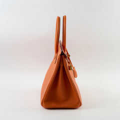 Hermes Birkin 30 Orange Epsom GHW R In Square