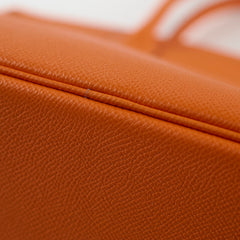 Hermes Birkin 30 Orange Epsom GHW R In Square