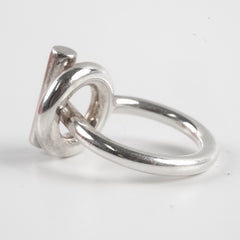 Hermes Echappee 925 Silver Ring Size 53