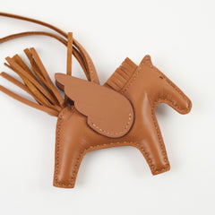 Hermes Pagase Rodeo PM Charm Gold