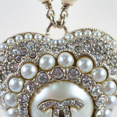 Chanel Pearl Heart Necklace
