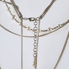 Chanel Pearl Heart Necklace