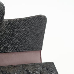 Chanel Caviar Fold Long Wallet Black