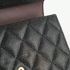 Chanel Caviar Fold Long Wallet Black