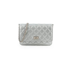 Chanel Reissue Wallet on Chain WOC Silver