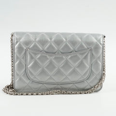 Chanel Reissue Wallet on Chain WOC Silver
