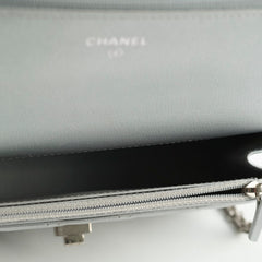 Chanel Reissue Wallet on Chain WOC Silver
