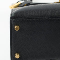 Hermes Kelly 32 Black Ardennes Leather C in square