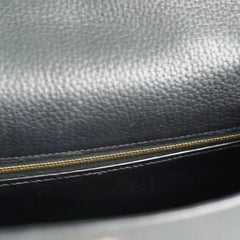 Hermes Kelly 32 Black Ardennes Leather C in square