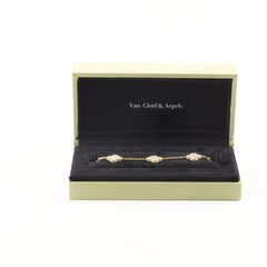 Van Cleef & Arpels Vintage 5 Motifs Alhambra Mother of Pearl Bracelet