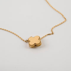 Van Cleef & Arpels Vintage Alhambra Holiday Limited Edition Pendant Yellow Mother Of Pearl 2018