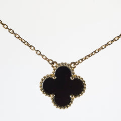 Van Cleef & Arpels Vintage Alhambra Onyx Necklace