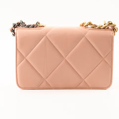 Chanel 19 Wallet on Chain Beige Lambskin (microchip)