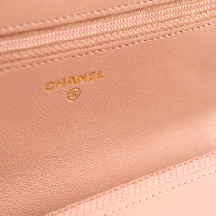 Chanel 19 Wallet on Chain Beige Lambskin (microchip)