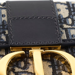 Dior Montaigne Box Bag Mini Navy Oblique