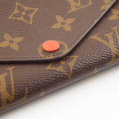 Louis Vuitton Sarah Wallet Monogram Orange