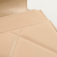 Chanel 19 Wallet On Chain WOC Lambskin Beige