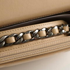 Chanel 19 Wallet On Chain WOC Lambskin Beige