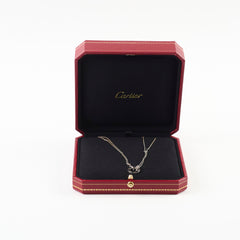 Cartier Love Necklace White Gold 2 Diamond