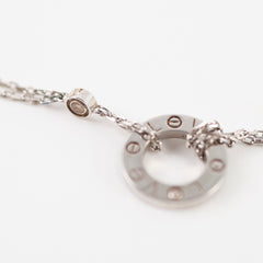 Cartier Love Necklace White Gold 2 Diamond