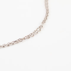 Cartier Love Necklace White Gold 2 Diamond