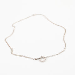 Cartier Love Necklace White Gold 2 Diamond