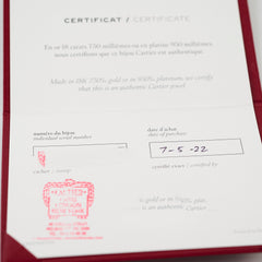 Cartier Love Necklace White Gold 2 Diamond