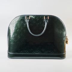 Louis Vuitton Alma GM Vernis Emerald Green