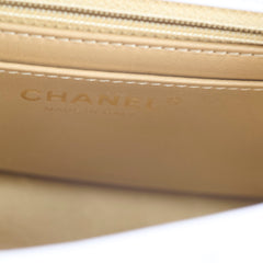 Chanel Mini Square Lambskin Pearl Crush White Series 30