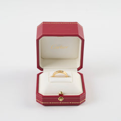 Cartier Love 8 Diamond Ring Yellow Gold Size 56