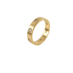 Cartier Love 8 Diamond Ring Yellow Gold Size 56