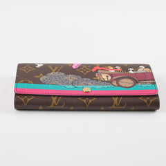 Louis Vuitton Christmas Animation 2015 Sarah Wallet Monogram