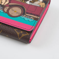 Louis Vuitton Christmas Animation 2015 Sarah Wallet Monogram