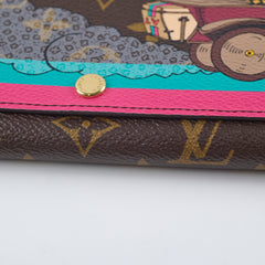 Louis Vuitton Christmas Animation 2015 Sarah Wallet Monogram