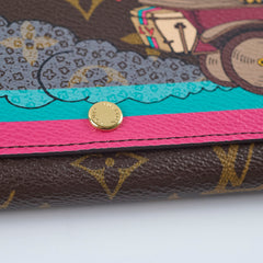 Louis Vuitton Christmas Animation 2015 Sarah Wallet Monogram